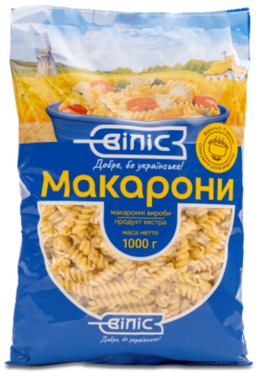 Макаронні вироби ВІЛІС Спіраль, 1 кг